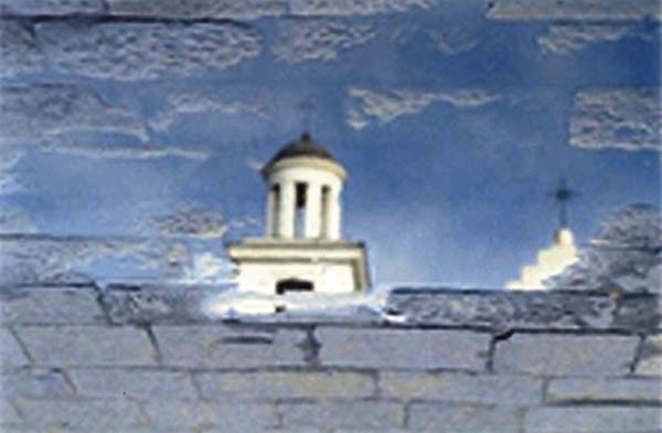 Church Reflection -    Sestri Levanti, Italy - Photography by Katherine Keck 